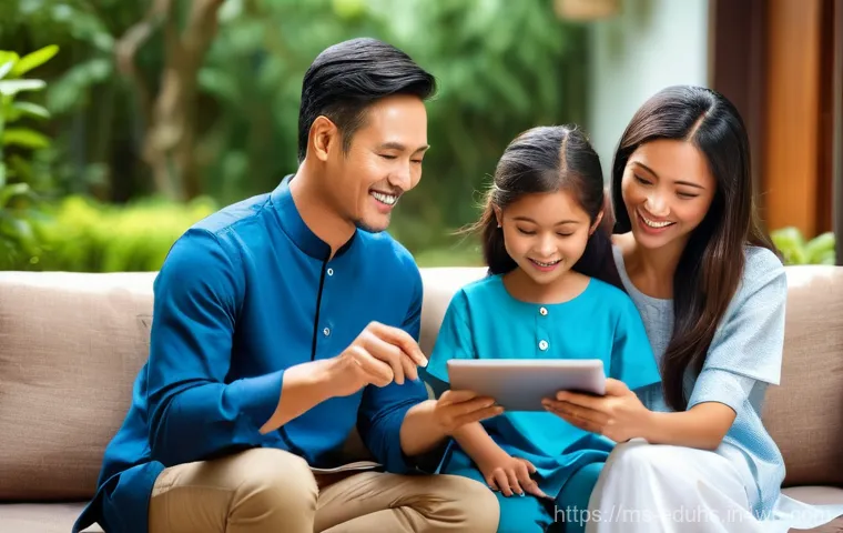 청소년의 미디어 인식 변화 연구 - **Prompt:** A young Malaysian girl, around 13-15 years old, with her hair neatly tied back and weari...